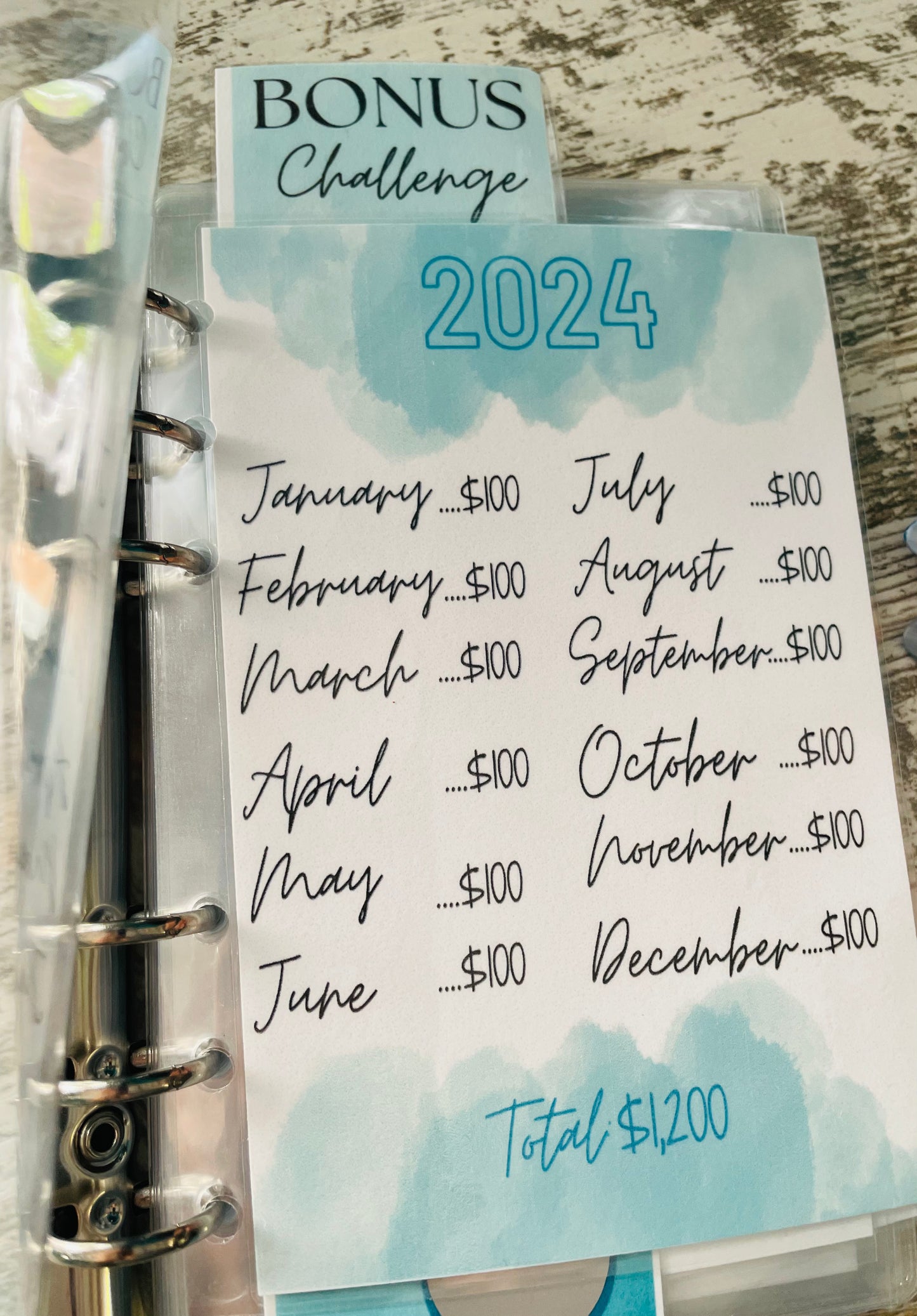 Monthly Savings Challenges Binder, Monthly Savings Challenge, Budget Binder Bundle