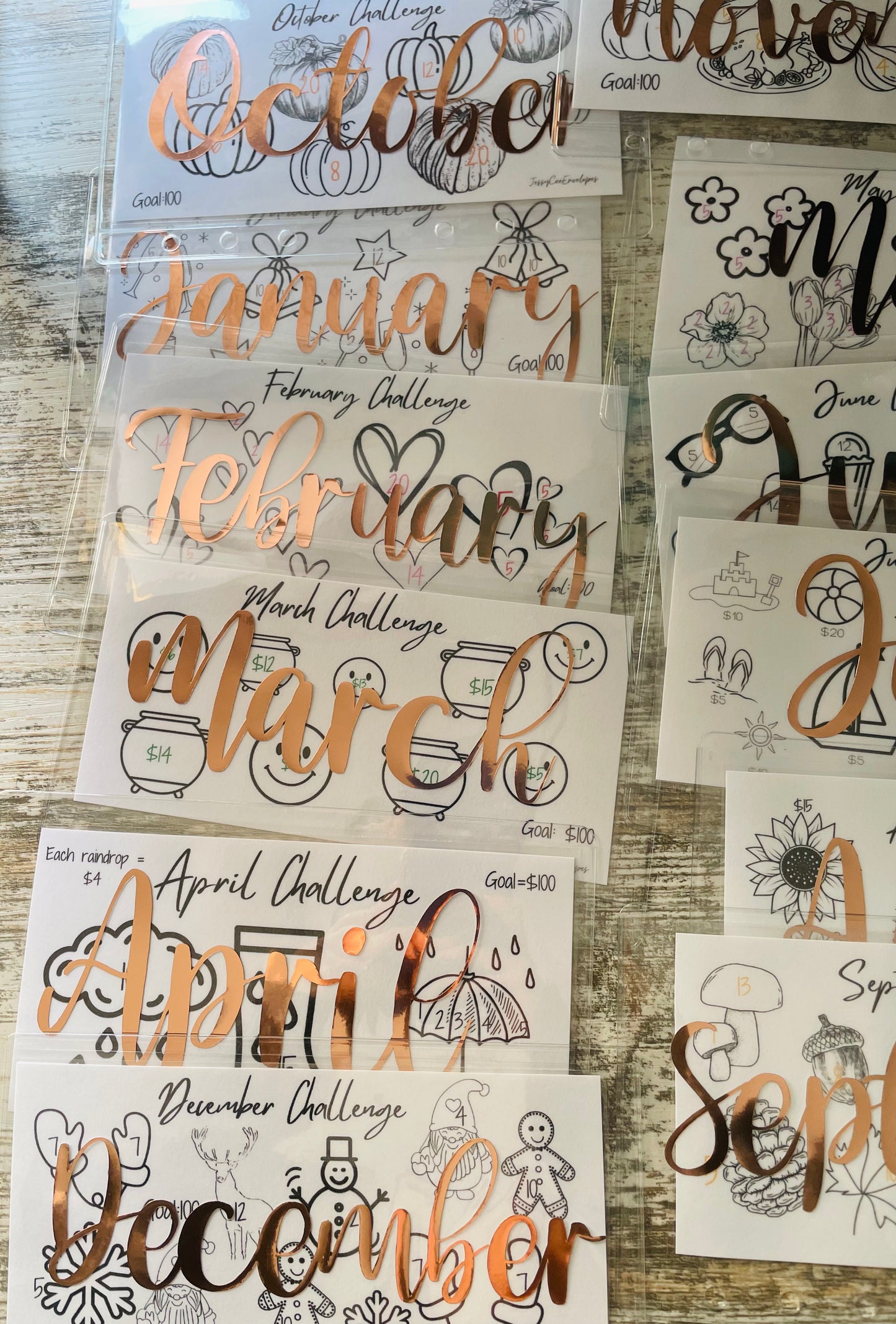 Monthly Savings Challenges Binder, Monthly Savings Challenge, Budget Binder Bundle