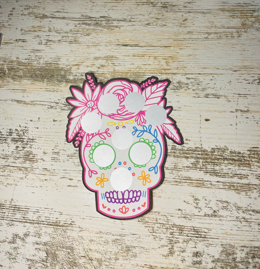 Day of the Dead scratch off savings challenge