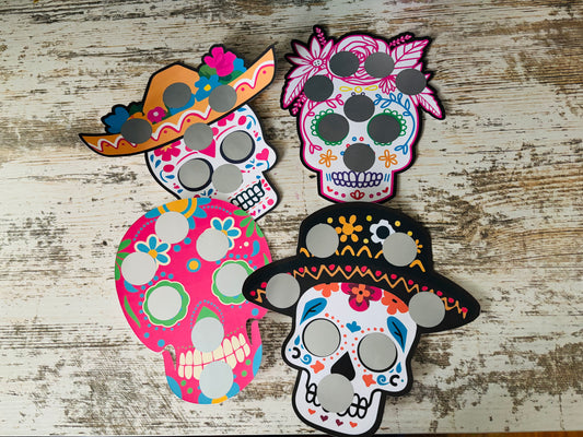 Day of the Dead scratch off savings challenge
