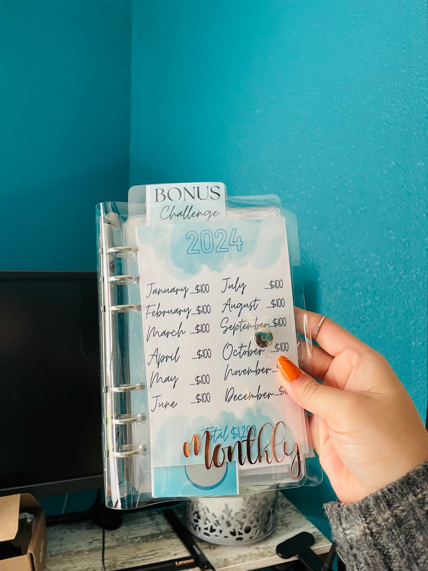 Monthly Savings Challenges Binder, Monthly Savings Challenge, Budget Binder Bundle