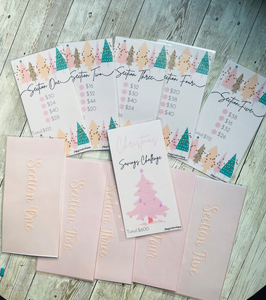 Laminated Christmas Savings Challenge Bundle