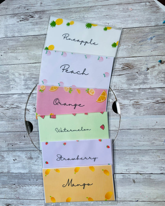 Fruit Savings Challenge Cash Envelopes