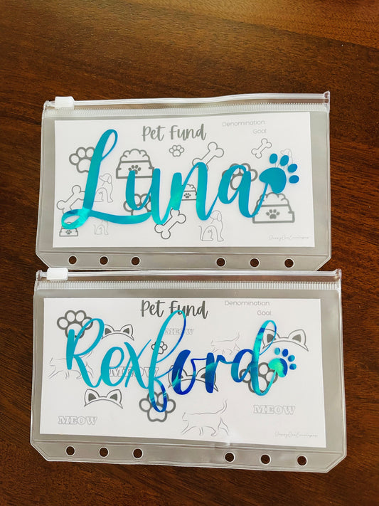 Pet Fund Savings Challenge, Pet Savings Challenge, Dog Fund, Cat Fund