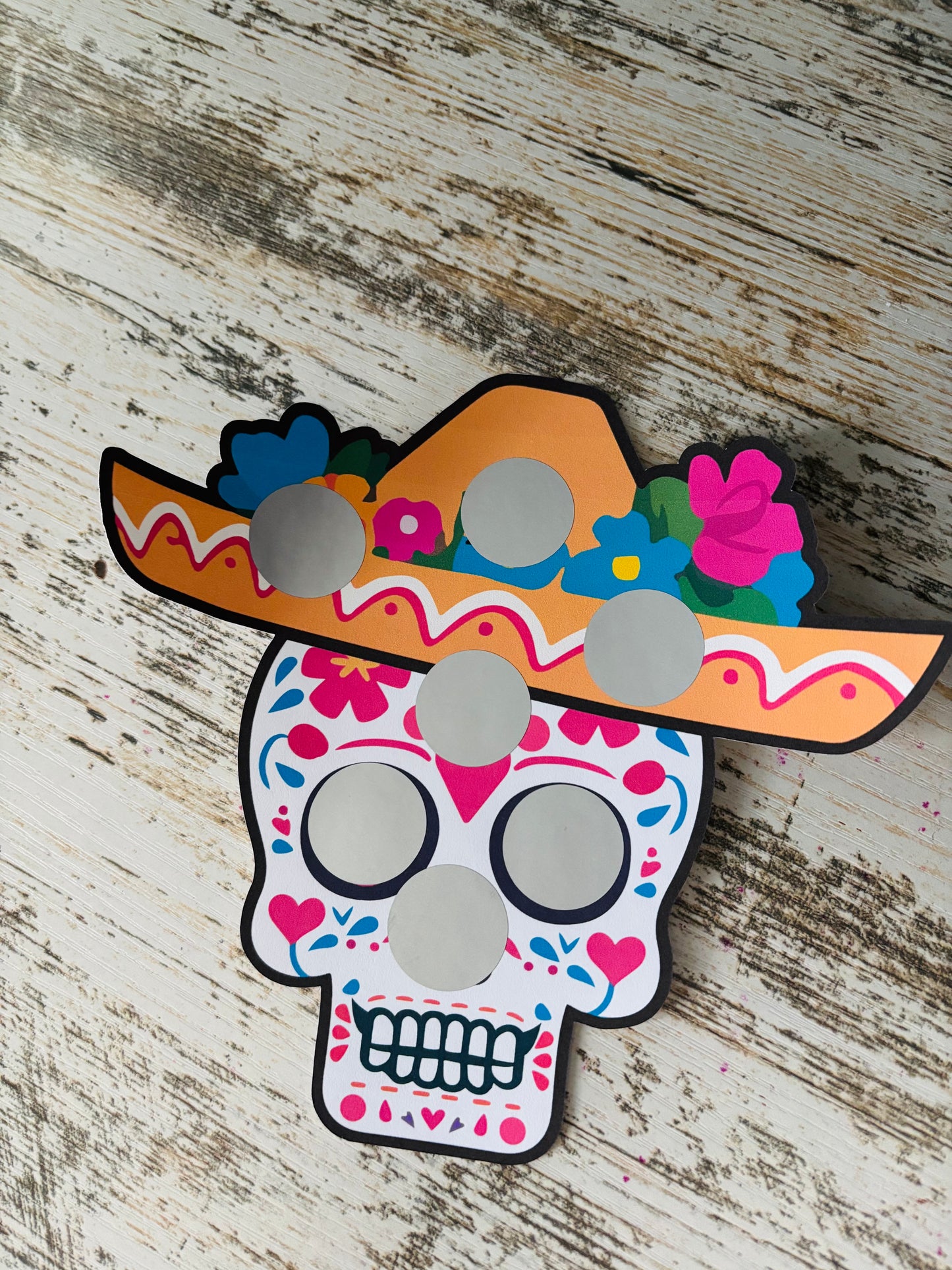 Day of the Dead scratch off savings challenge