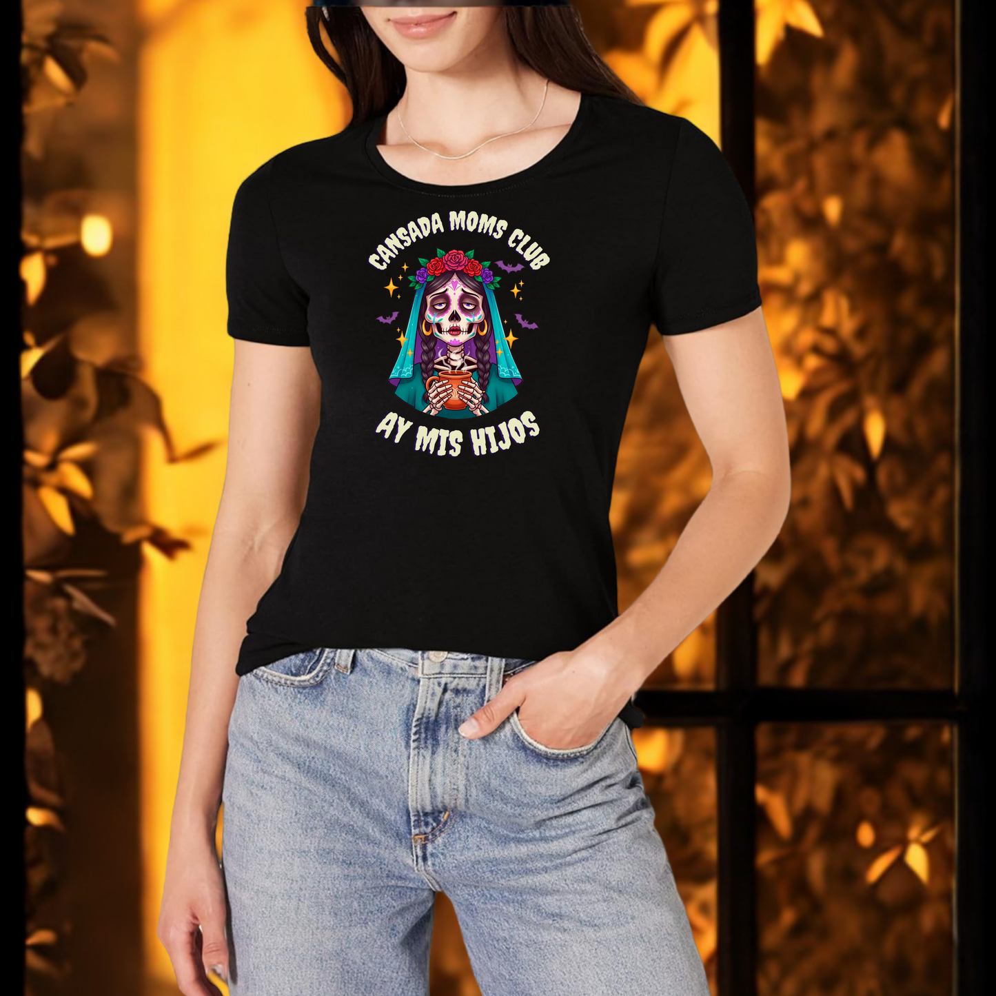 Mom Shirt, La Llorona Halloween Shirt, Cansada Moms Club Shirt, Mama T-shirt, Mom life, Spanish t-shirt, Halloween Shirt