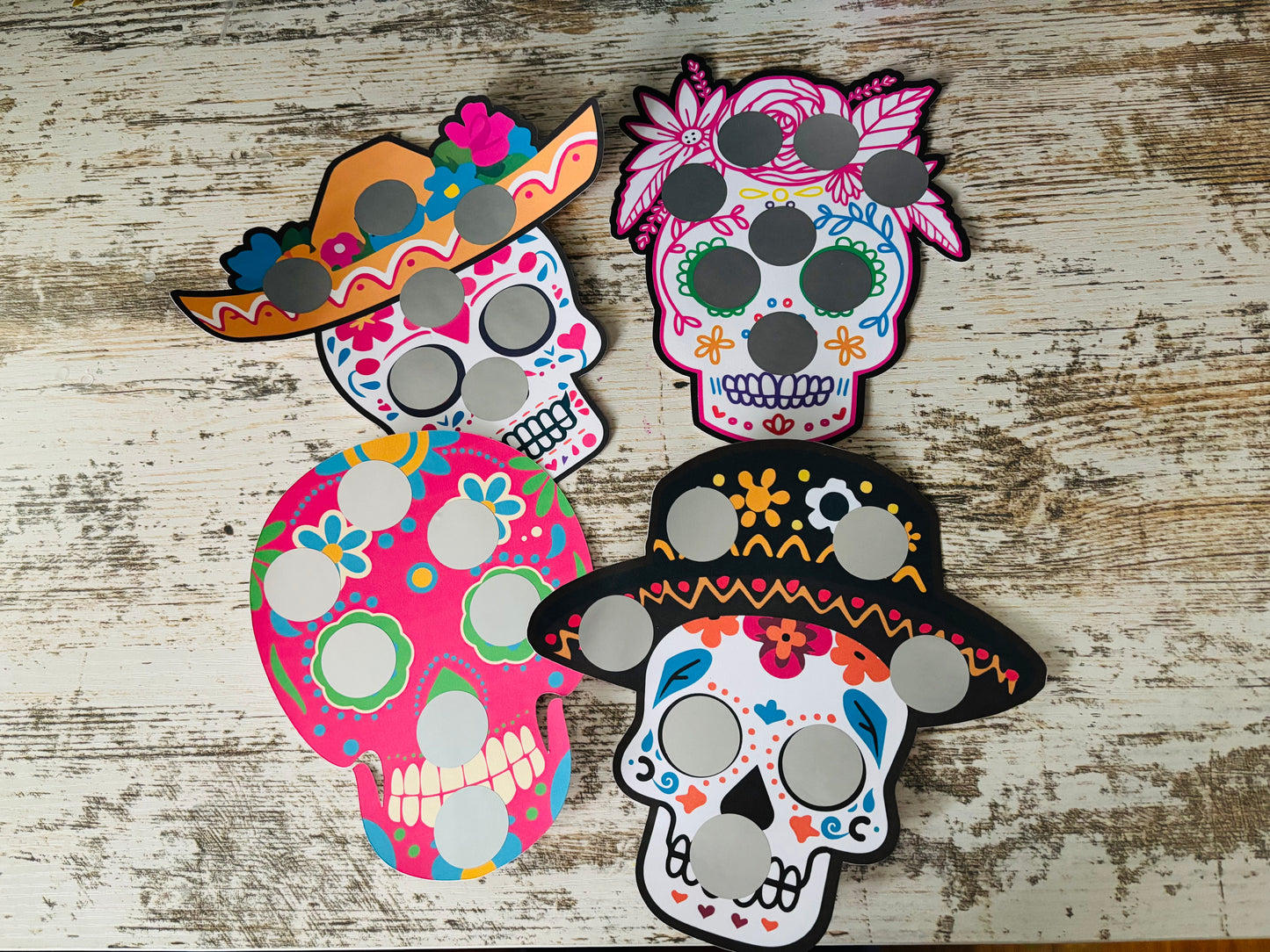 Day of the Dead scratch off savings challenge