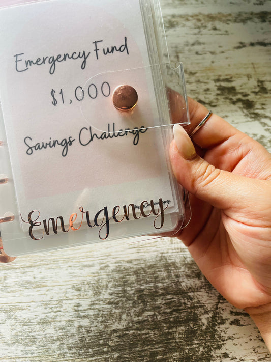 $1K Emergency Fund Savings Binder