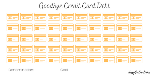 Credit Card Debt Savings Challenge, Debt Payoff Challenge, Savings Challenge, Cash Envelopes