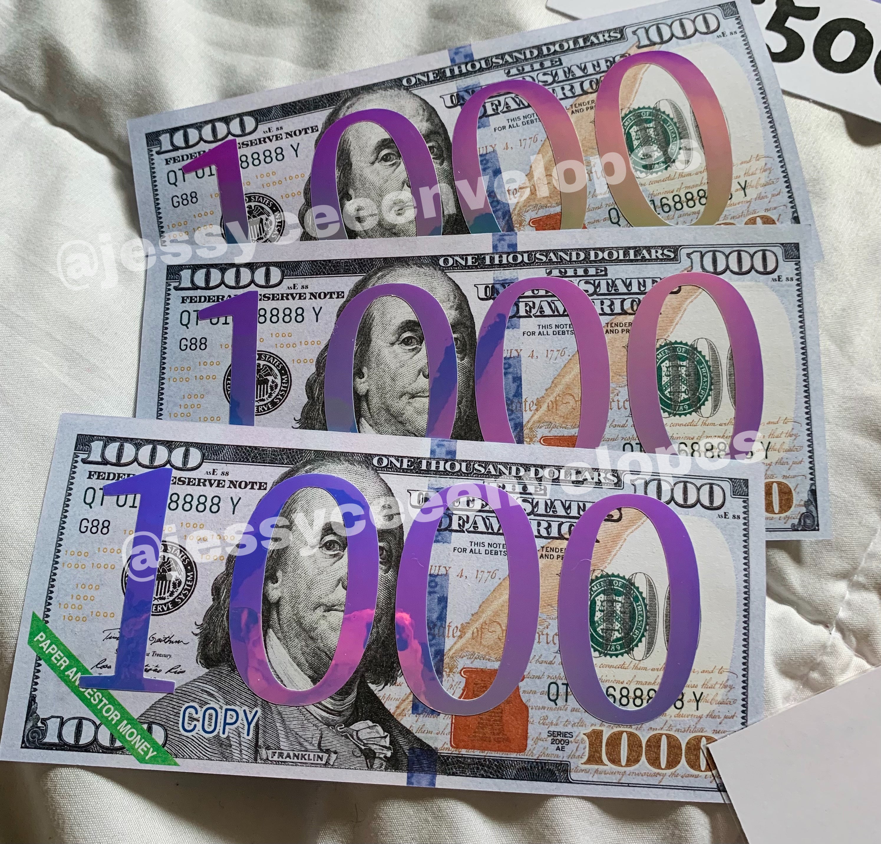 Money 1000 Dollar Bills