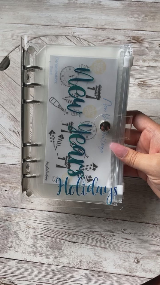 Holidays Budget Binder, Monthly Holidays Savings Challenges, Personalized Budget Binder