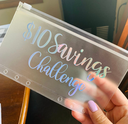 10 dollar Savings challenge, 10 dollar savings tracker bundle, savings challenge