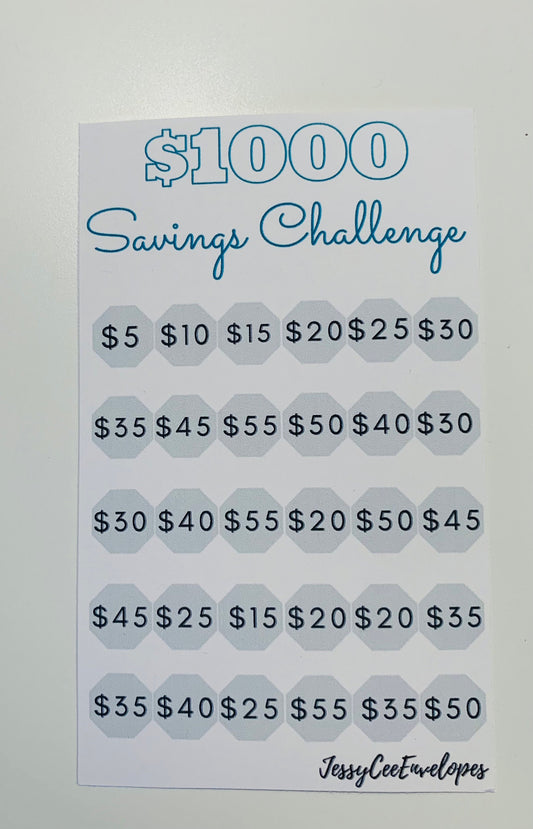 1000 savings challenge, savings tracker, savings challenge, bundle, cash envelope